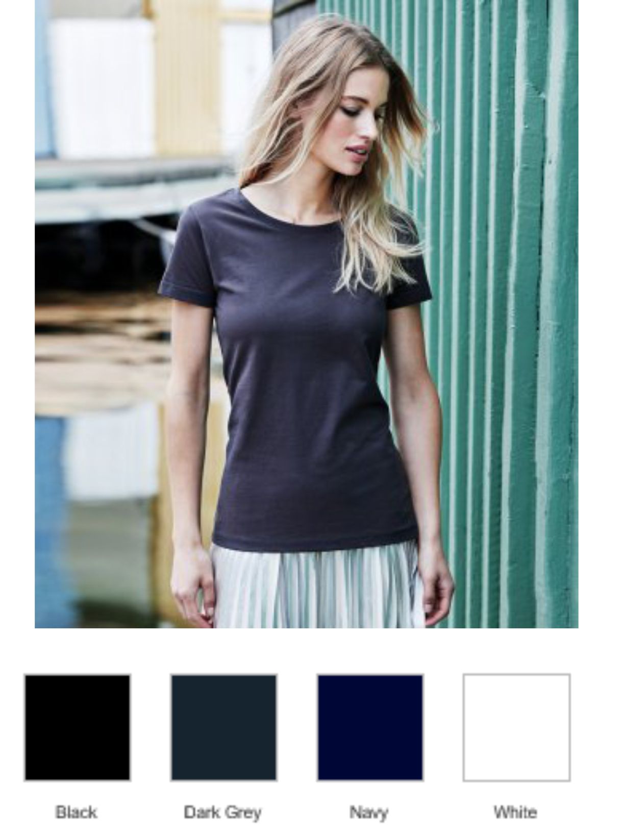 Tee Jays T5001 Ladies Luxury Cotton T-Shirt - Click Image to Close